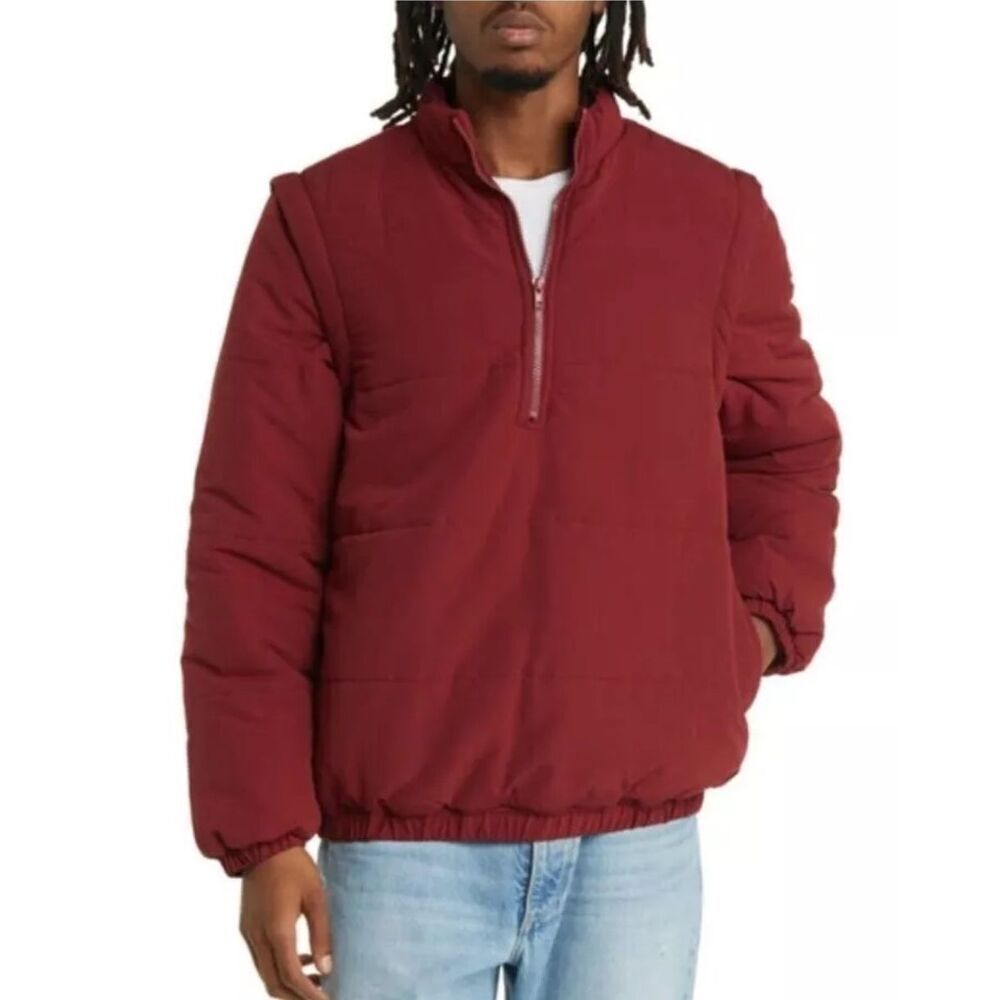 BP Nordstrom NEW mens 2XL dark red coat